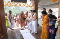 Padaprakshalana - HH Swamiji's visit to Sunkadakatte Shri Vinayaka Temple on 5th Vardhanti of Temple (15 April 2026)